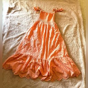 Pink Lily orange Maxie dress size medium